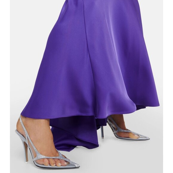 THE ATTICO Venus Chrome Pumps in Dusty Baby 38 New Womens Crystal High Heels - Picture 15 of 16